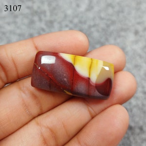 Hochwertige Mookait Jaspis Cabochon, Edelstein für die Schmuckherstellung, Rot Gelb Jaspis, Großverkauf Lot, Rechteck Form Mookit, Mookit Jaspis