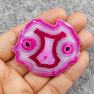 Unique Pink Gemstone Agate Coaster, Drink ware, Rock Coaster, Agate Slice, Drink Coaster, Gemstone Coaster, Home Decoration, Gift For Woman
