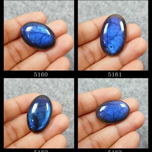 Natural Labradorite Gems/ Blue Labradorite Cabochon/ Oval Labradorite Cabs Gemstone/ Labradorite Loose Gemstone