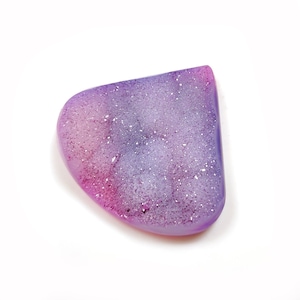 Natürlicher Zucker Druzy Edelstein, Birne Druzy Cabochons, Ocean Blue Druzy Loser Stein, Halbedelstein, 37 x 38 MM Druzy für die Schmuckherstellung