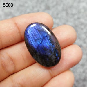 35.50 Cts Labradorite Gemstone/ Blue Cabochon Labradorite / Oval Loose Gem/ Untreated Labradorite For Jewelry 15x35 mm Approx