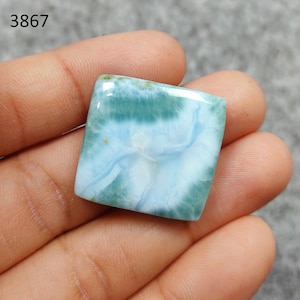 Unique Top Grade Quality 100% Natural Larimar Half Moon fancy Shape Cabochon Loose Gemstone For Making Jewelry