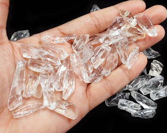 1 Pcs Natural Clear Quartz Crystal Points Wholesale Lots, Raw Gemstone, Clear Quartz Stone,Crystal, Wholesale Gemstone, Jewelry Making Stone