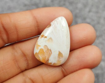 Pink Scolecite Palm Stone - Pink Scolecite - Healing Crystals and Stones - Natural Scolecite Cabochon - Pocket Stone - Energy Stone - Gift
