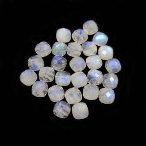 27 Pcs Rainbow Moonstone Cabochon Lot ~ Rainbow Moonstone Faceted Cabochon~ Moonstone Cabochon~ Blue Fire Moonstone~ Wholesale Moonstone