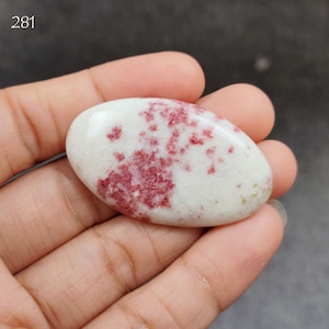 Cinnabar Gemstone, Natural Pink Cinnabar Cabochon, DIY-ART-CRAFTS Loose Cinnabar Pendant Necklace Gemstone Crystal For Jewelry Making Supply