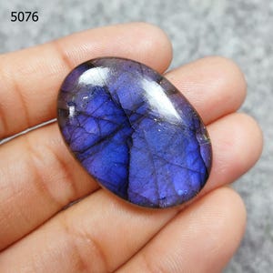 Labradorite Gemstone Loose Cabs / Blue Color Natural Labradorite Cabochon / Oval Shape Loose Gems / Labradorite For Jewelry
