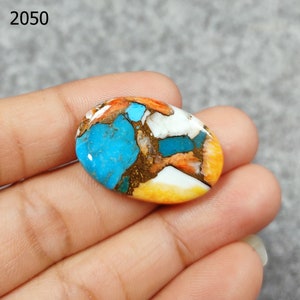 Natural Oyster Turquoise, Oval Shape, Flat Back Cabochon, Loose Gemstones, Healing Crystal, Good Luck Charm, Jewelry Making Stone, Gift Her