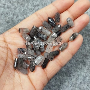 Natural Black Rutile Pencil Shape Gemstone, Beautiful Gemstone, Wholesale Black Rutile Pencil, Black Rutile Spikes
