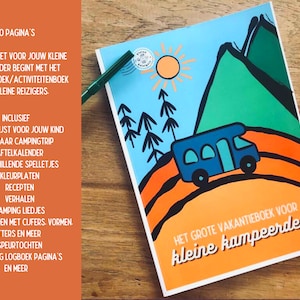 Activity book campsite | Holiday book camping 50 pages | Activity book, preschool binder camping, busy book printable, camping, camping