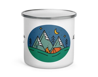 Camping mug - Etsy Nederland