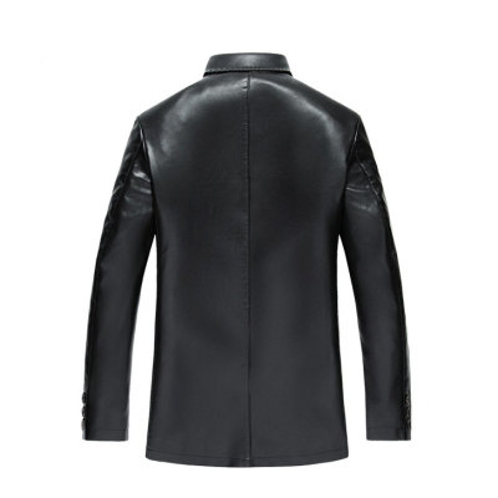Lambskin Coats for Men Men's Sport Coats & Blazers Regular Fit Leather Car Coat Men Button