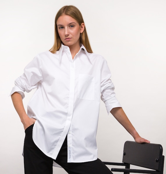 Ladies Classic Formal Shirt - White