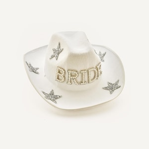 Bride Cowboy Hat, Hen Party Hat, Bachelorette Hat