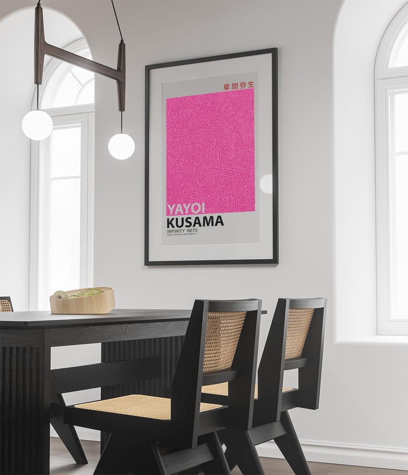 Yayoi Kusama Poster, Yayoi Kusama Wall Art, Colorful Wall Art, Yayoi Kusama Wall Art, Japan Art