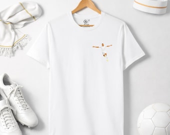 Kylian Mbappé Real Madrid T Shirt, Mbappé Tee, Real Madrid Shirt, Mbappé Illustration Football Top