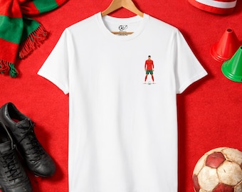 Cristiano Ronaldo Portugal T Shirt, Portugal National Team Football Tee, Ronaldo Illustration Shirt, World Cup 2026 Portugal Fan Top