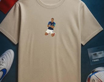 Mbappé-t-shirt för firande | Frankrike nr 10, fotbollsfan-t-shirt