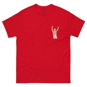 Luka Modrić Croatia T Shirt, Modrić World Cup Tee, Croatia Midfielder Shirt, Luka Modrić Football Illustration Top
