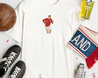 Peter Crouch Robot Dance T-Shirt | England Retro Football Tee