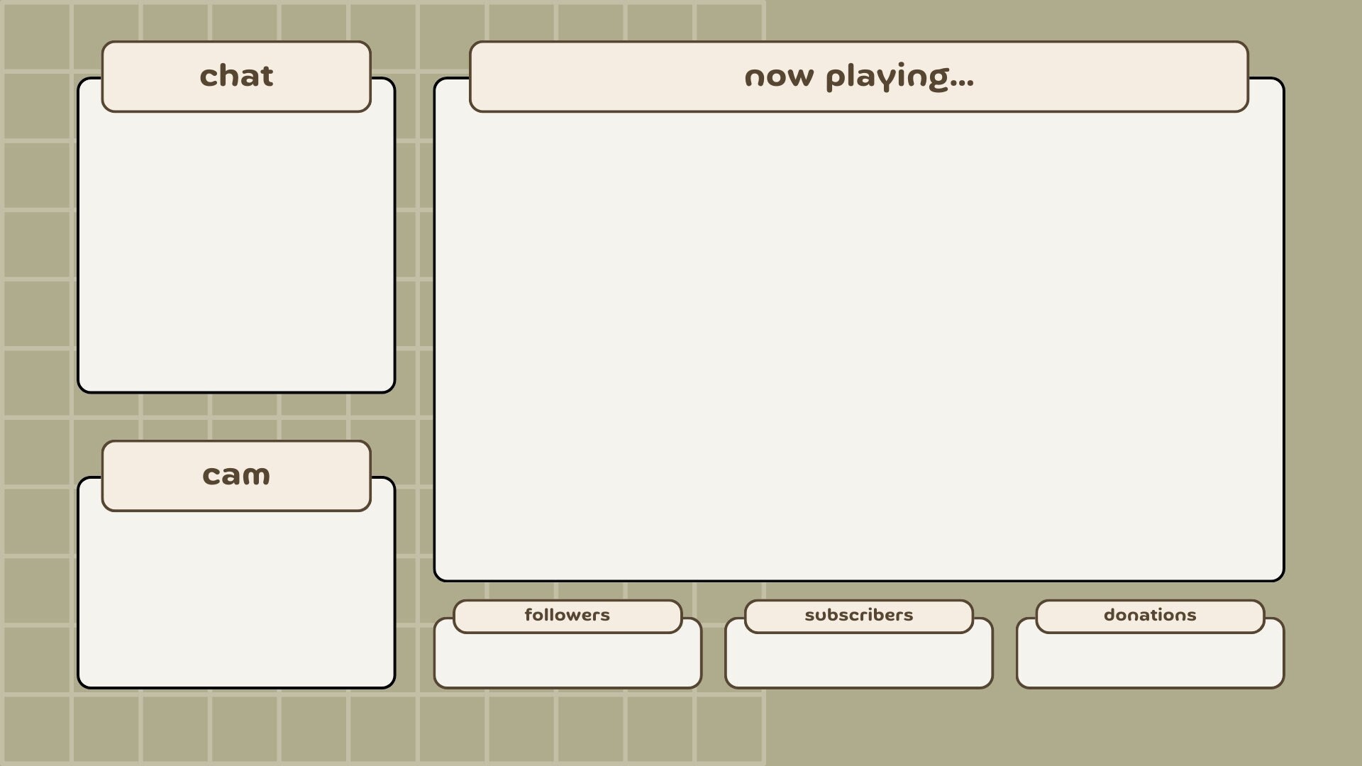 Green Notebook Streaming Overlay | CAM or NO CAM | Screen Share, Cam ...