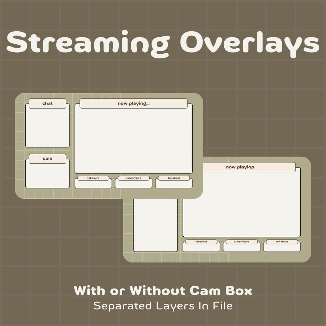Green Notebook Streaming Overlay | CAM or NO CAM | Screen Share, Cam ...
