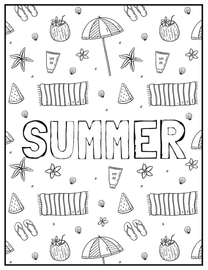 Sommer Zeichnung Kit für Kinder - Etsy