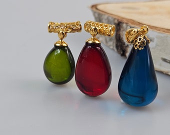 Handmade Baltic Amber Pendant, Gold Plated Sterling Silver 925