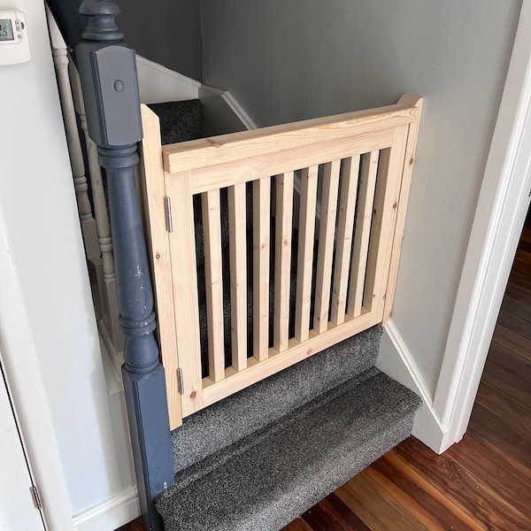 Wooden Stair Gate Etsy UK