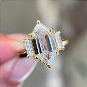 2 CT Dutch Marquise Cut Moissanite Engagement Ring,Marquise Cut Ring,Moissanite Engagement Ring,Three Stone Ring,Promise Ring For Womens