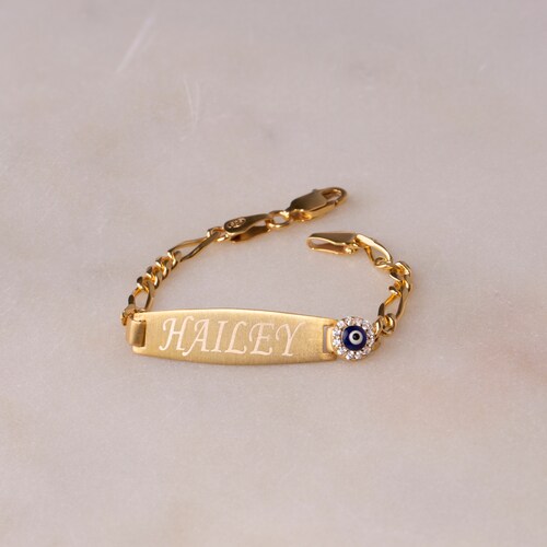 Baby Name Bracelet Evil Eye Baby Boy Braceletbaby Girl Etsy