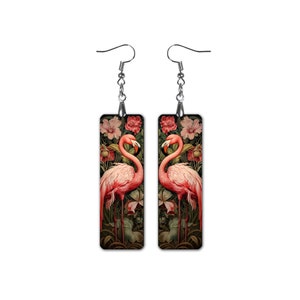 Pinker Flamingo Ohrringe Flamingo Ohrclips Vintage Vogel Schmuck Geschenkidee Für Sie