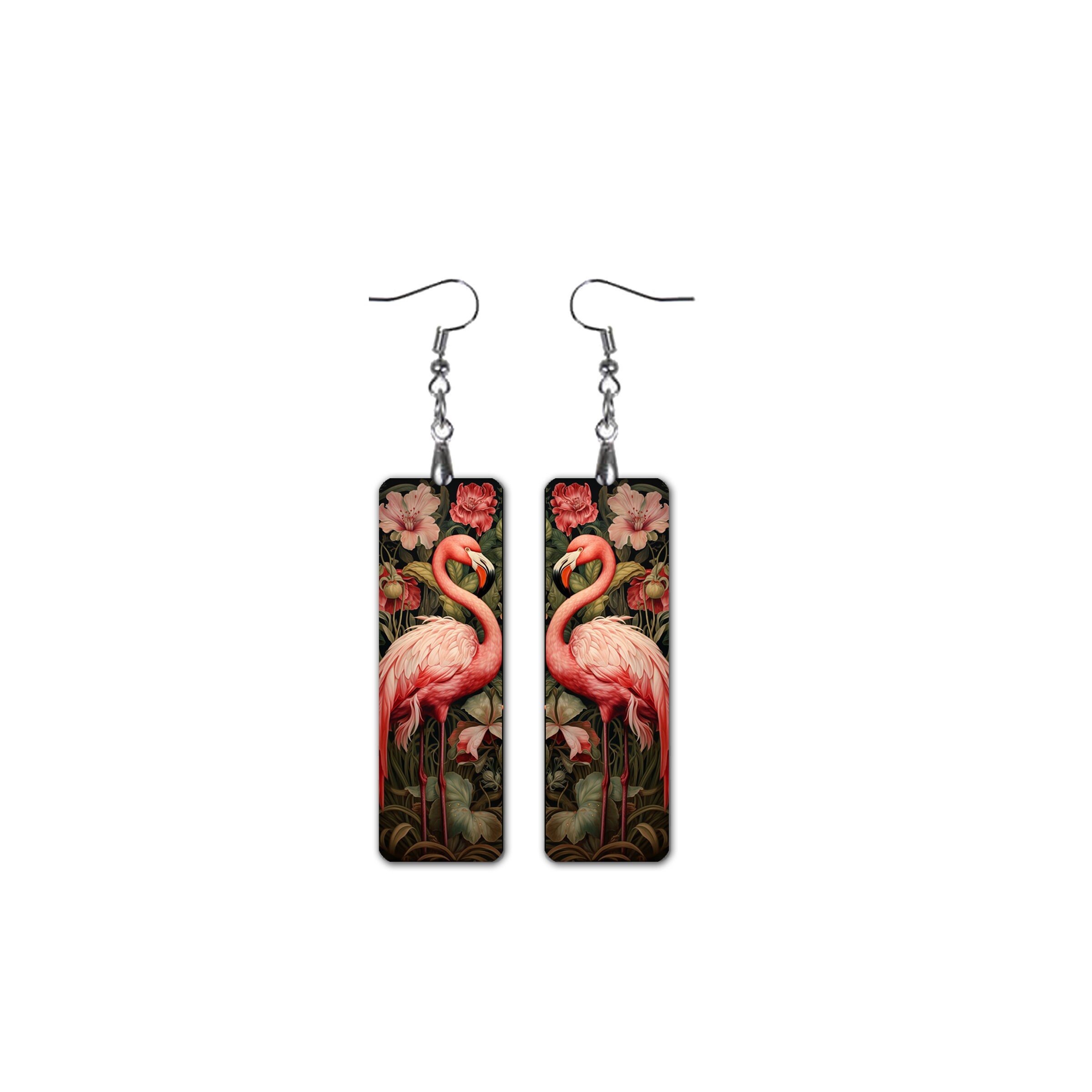 Flamingo clip on earrings discount