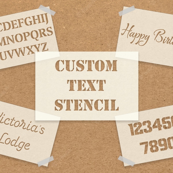 Custom Word Stencils for Painting - Etsy