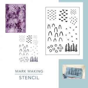 Mark Making Stencils - Reusable Mylar Painting Stencils for Mixed Media Art, Gelli Printing, Acrylic Painting, A5 A4, FREE UK SHIPPING!