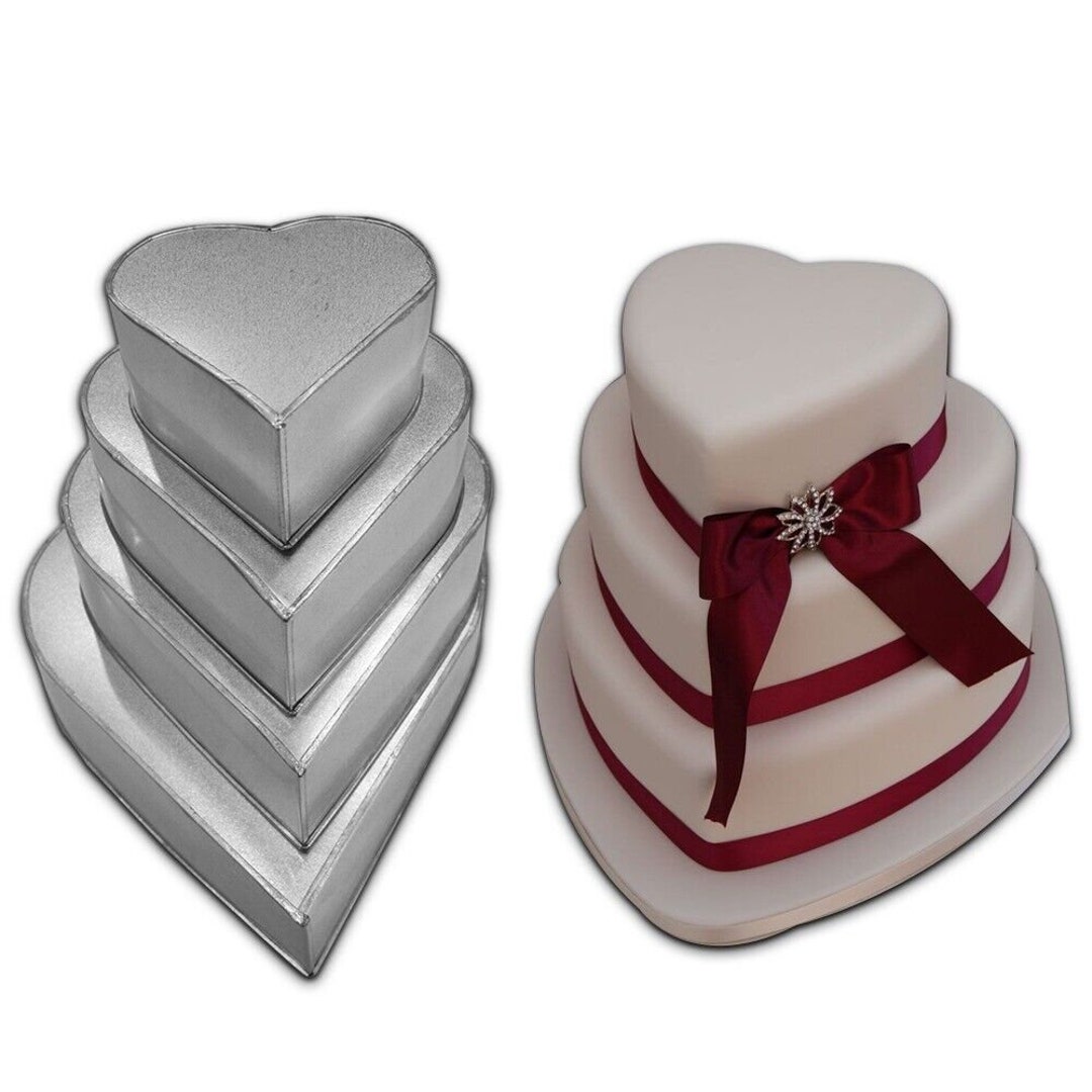 Aluminum Heartshaped Cake Tin Deep 3' Size 6,8,10,12, Handmade Baking Cake Tin, Multilayer