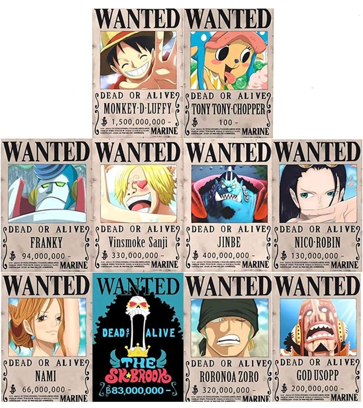One Piece Wanted Poster Etsy Israel