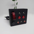 Button Box for Sim Racing & Simulator Games , Plug and play, high quality buttons, on/off Led button, safety toggle switch, Sim racer Gift product logo