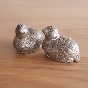 Vintage Quail Solniczka i pieprzniczka
