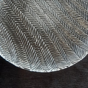 Glass Arcoroc Serving and Side Plates with Herringbone Design