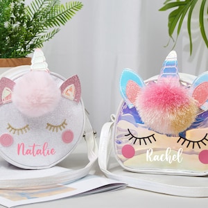 Unicorn glitter bag top