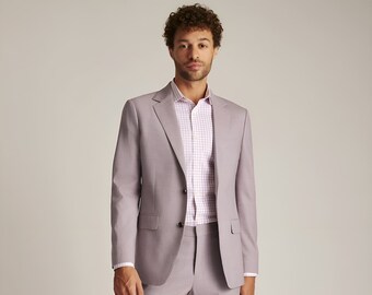 Classy Two Piece Mauve wedding suit for men, Engagement, Prom, Groom wear and Groomsmen Suits.