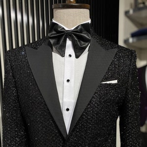 Black sparkly tuxedo store