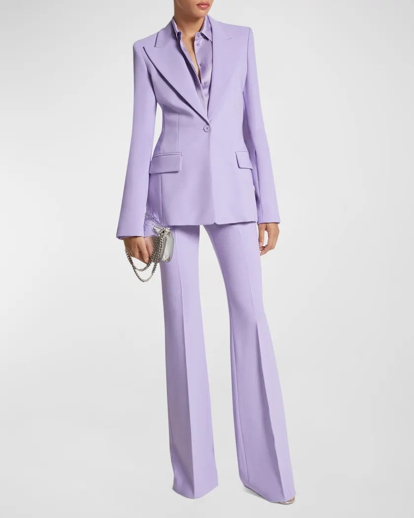 Lilac Women Two Piece Suit, Formal Suit for Women, Custom Two Piece