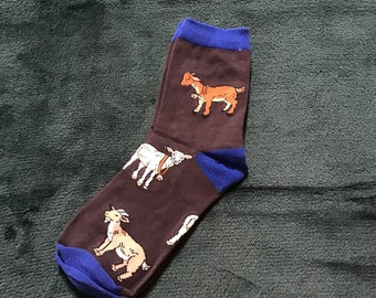 Novelty Goat Socks, Goat Accessories, Goat Socks, ladies Socks, Cute goat Socks, Novelty Gift, Novelty Accessories