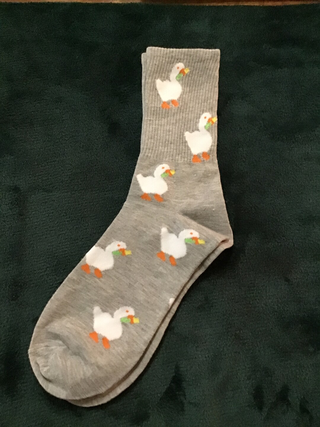 Duck Socks, Duck Accessories, Novelty Socks, Animal Socks, White Ducks, Crew Socks, Clothing