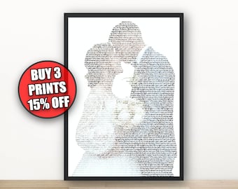 Personalised Wedding Song Lyrics Print, Favourite Song Lyrics Wall Art From Your Photo, First Dance Lyrics Print, Anniversary Gifts