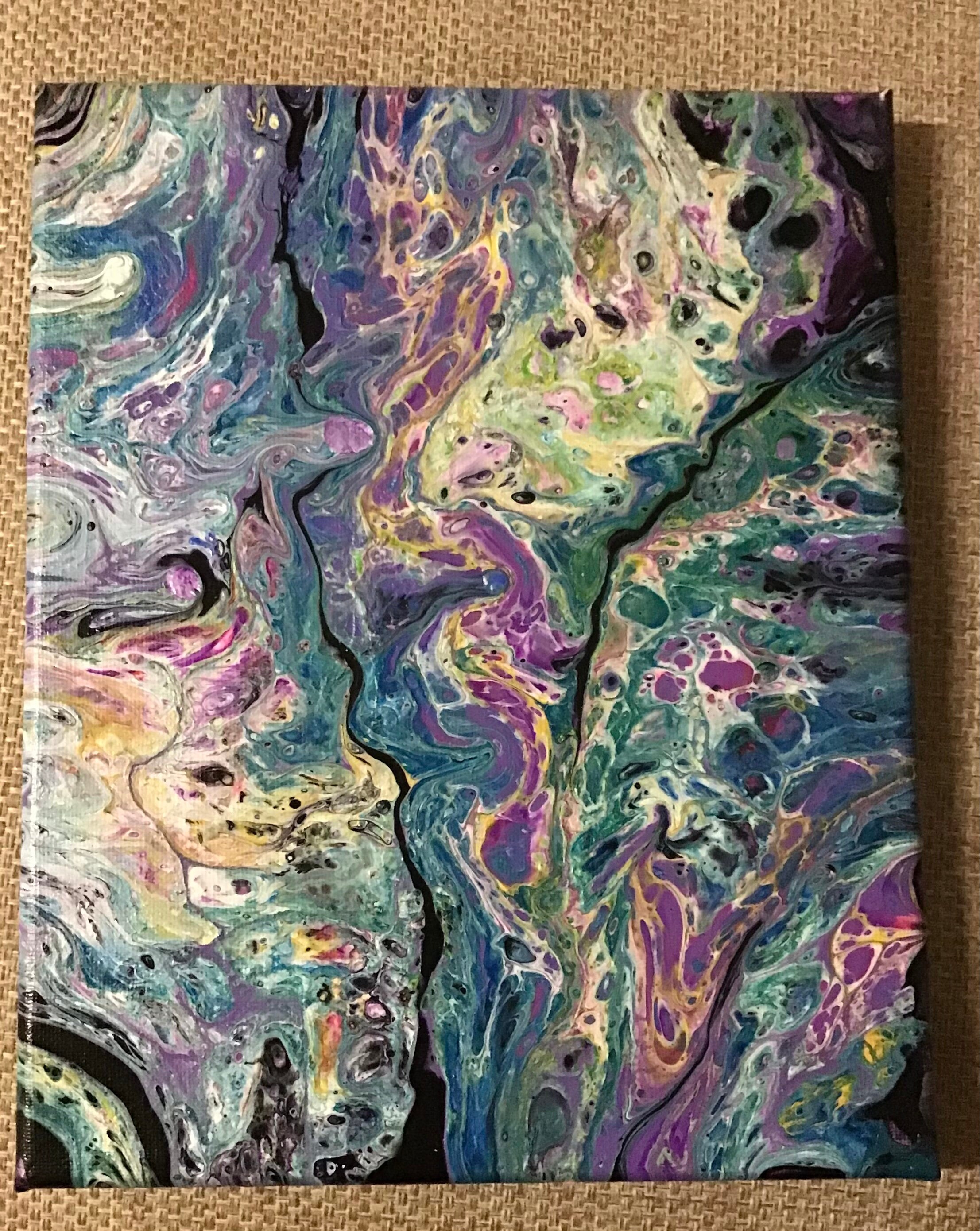 Acrylic Pouring Paint 8x10 1 1/2 Thick