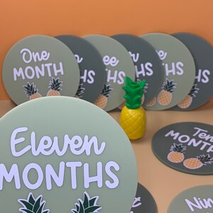 Ananas Baby Meilenstein Set - Grün Gratis Geschenkverpackung