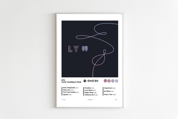 BTS Love Yourself: Tear Tracklist Poster (digital Download) - Etsy